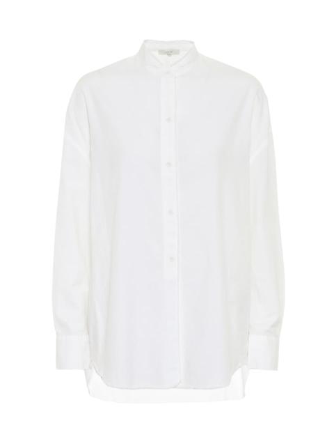Vince Cotton-blend poplin shirt