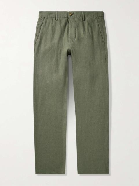 NN07 Theo 1454 Tapered Linen Trousers