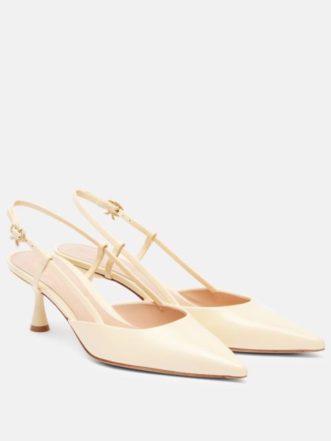 Ascent 55 leather slingback pumps