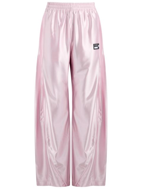 Logo satin-jersey track pants