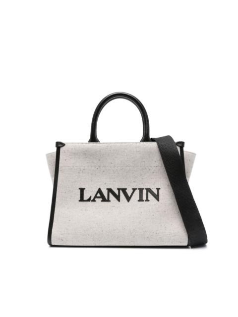 logo-embossed tote bag