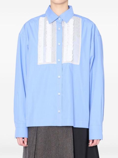 Kolor lace-panelled shirt