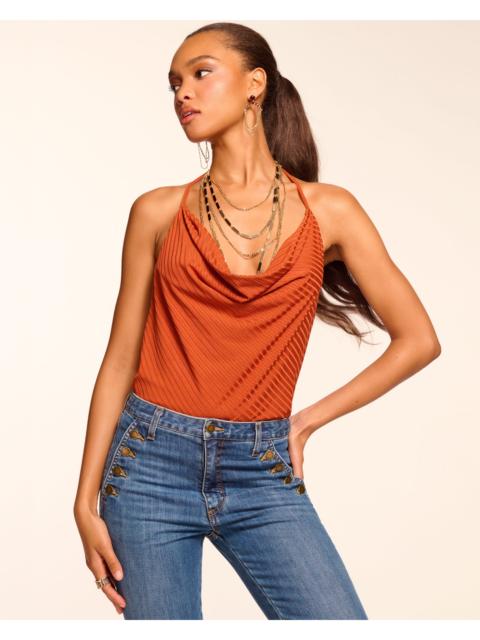 RAMY BROOK Andy Ribbed Knit Halter Top