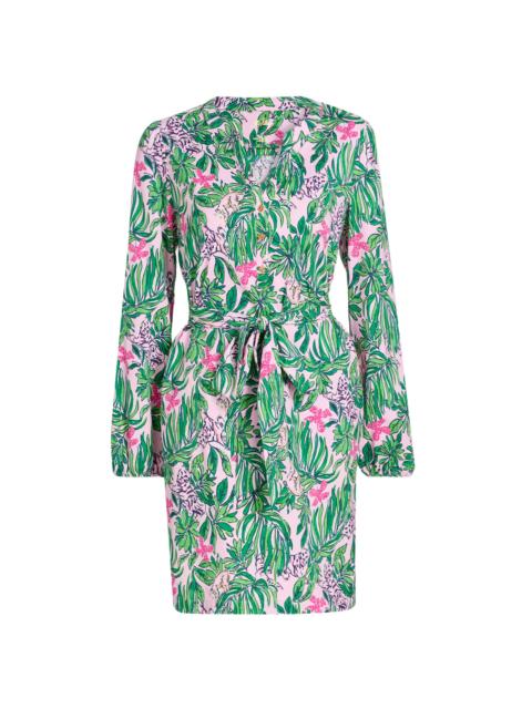 Lilly Pulitzer Women's Ensley Floral Tie-Waist Shirtdress - Conch Shell Pink