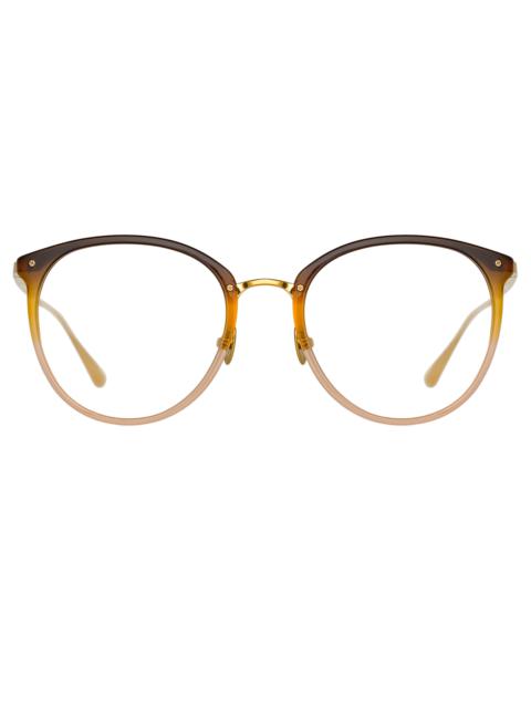 CALTHORPE OVAL OPTICAL FRAME IN BROWN GRADIENT