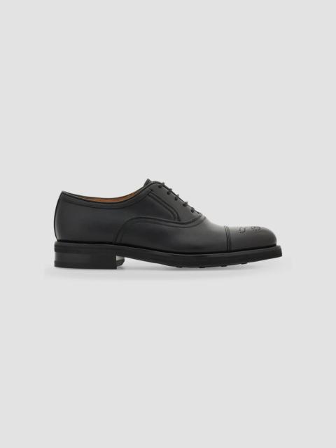 FERRAGAMO Men's Sebastiano Leather Oxford Brogues - Nero