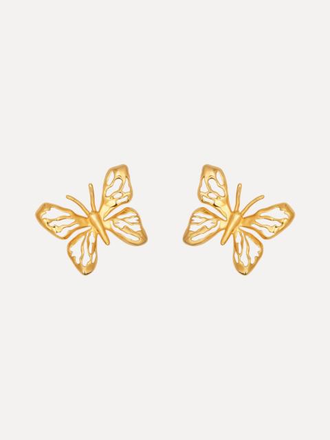 Oscar de la Renta OPENWORK BUTTERFLY CLIP-ON EARRINGS
