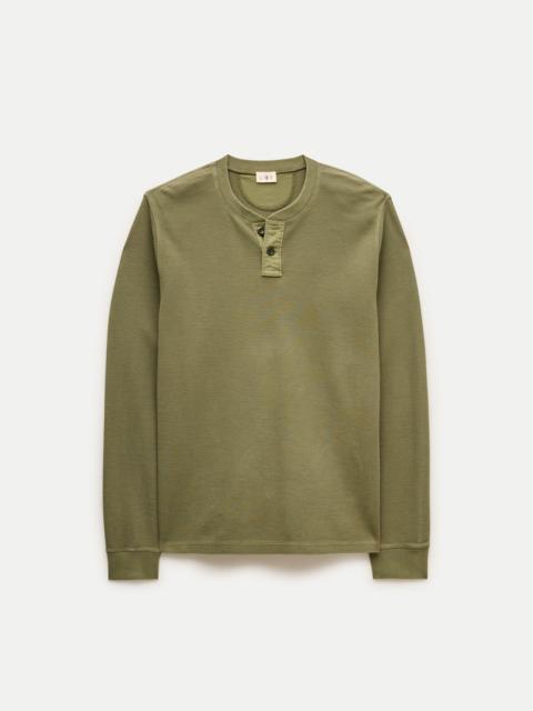 J.CREW Summerweight waffle-knit cotton henley