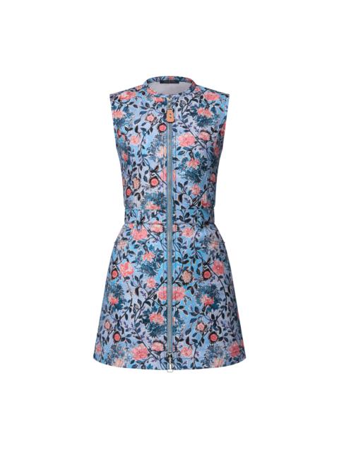 Louis Vuitton Floral Vine Zip-Up Dress