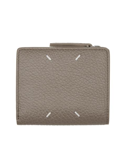 Maison Margiela Taupe Four Stitches Wallet
