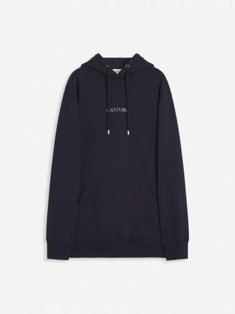 LOOSE-FITTING HOODIE WITH LANVIN LOGO