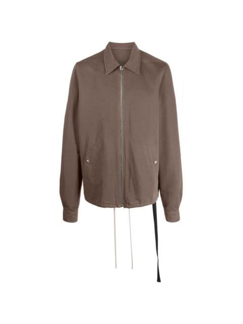 Rick Owens DRKSHDW zip-up drawstring shirt jacket