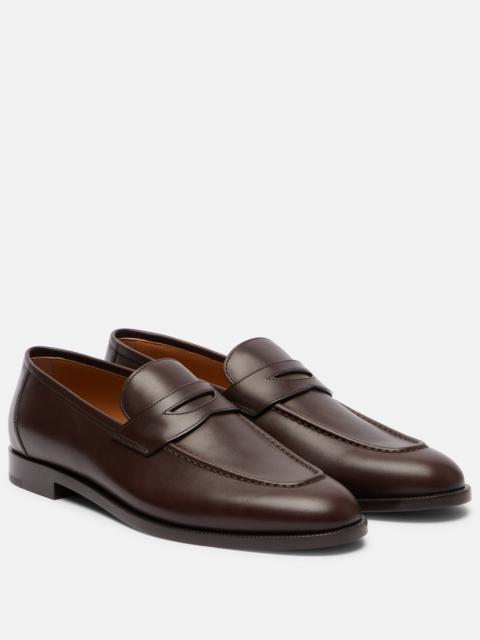 Loro Piana Sergio leather penny loafers