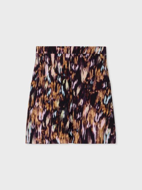 Paul Smith Black 'Bark' A Line Skirt