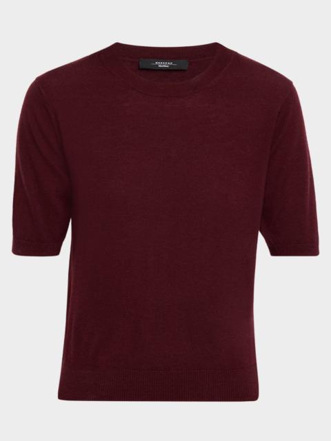 WEEKEND Max Mara Crewneck Wool-Cashmere Sweater