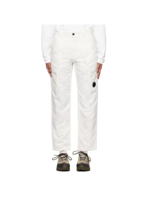 C.P. Company White Lens Cargo Pants