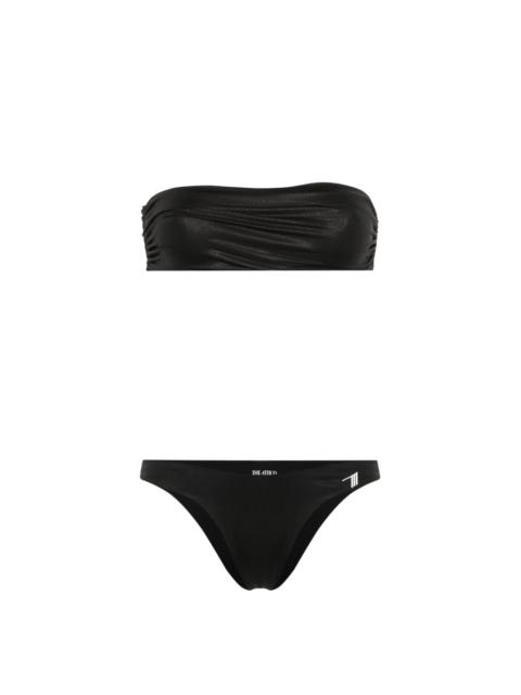 THE ATTICO rubberised-logo bikini