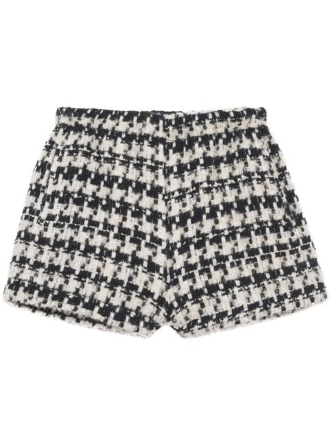 ANINE BING Lyle houndstooth shorts