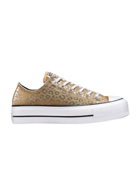 Converse Wmns Chuck Taylor All Star Platform Low 'Authentic Glam - Gold Leopard'