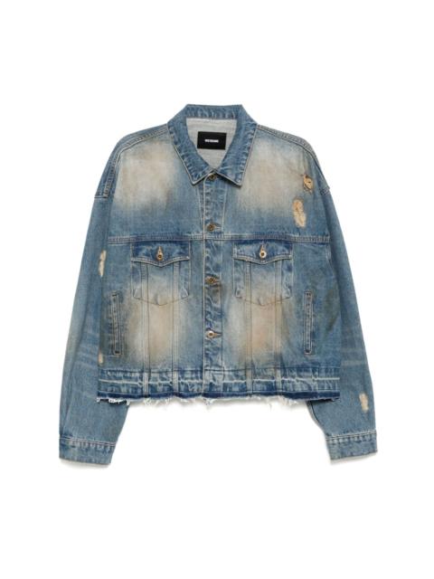 We11done distressed denim jacket