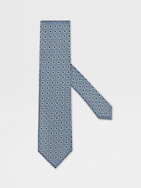 ZEGNA LIGHT BLUE SILK TIE