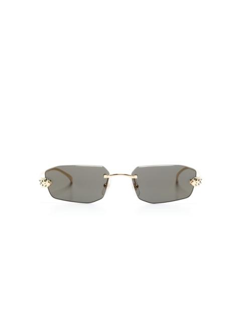 geometric-frame sunglasses