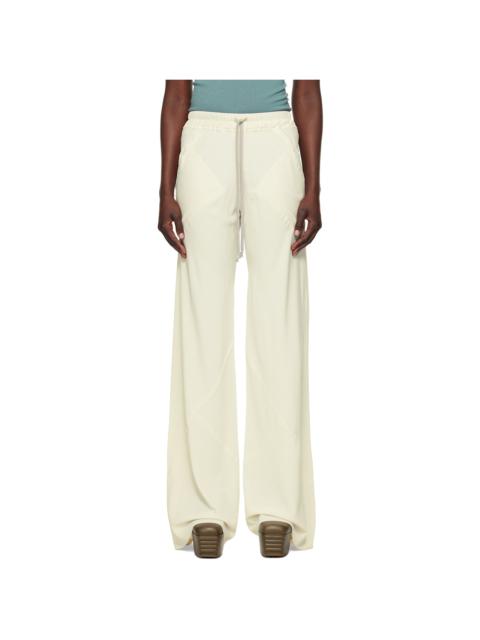 Rick Owens Off-White Hollywood Drawstring Bias Lounge Pants