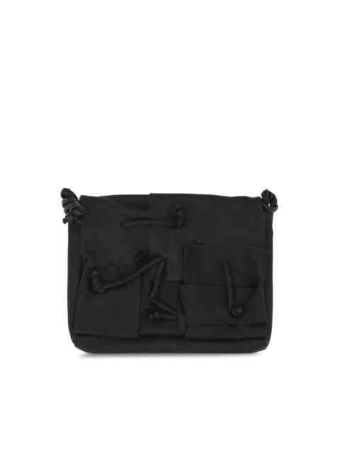 panelled shoulder bag