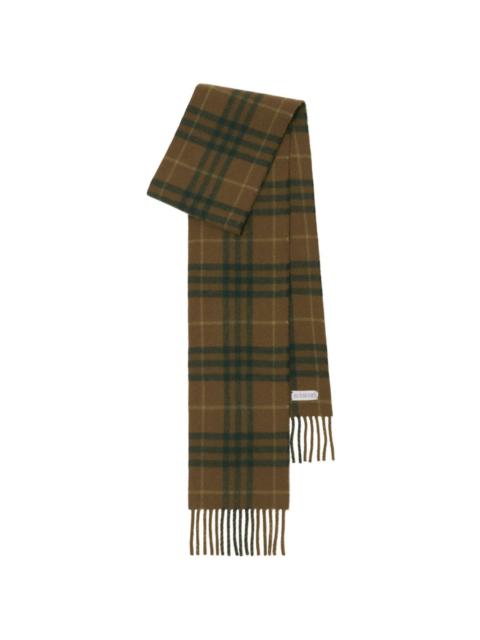 Burberry plaid cashmere scarf