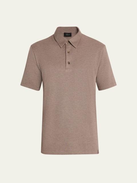 Brioni Men's Jersey Pique Polo Shirt