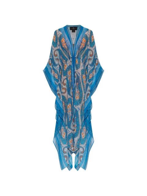 Etro V-neck paisley-print midi dress