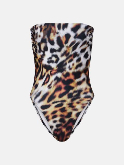 NORMA KAMALI Bishop printed swimsuit
