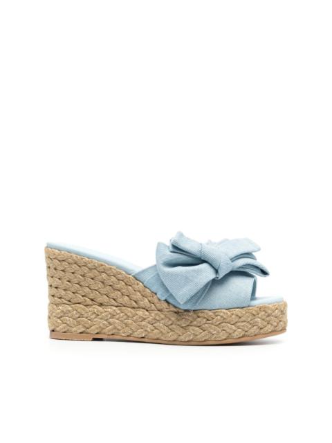 Stuart Weitzman Loveknot Espadrille 100mm wedge sandals