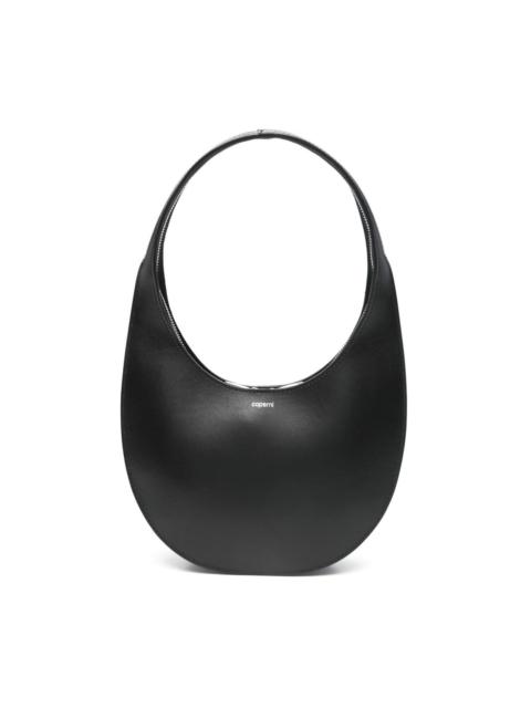 Swipe leather shoulder bag