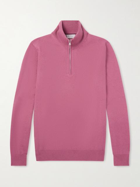 Brunello Cucinelli Cashmere Half-Zip Sweater