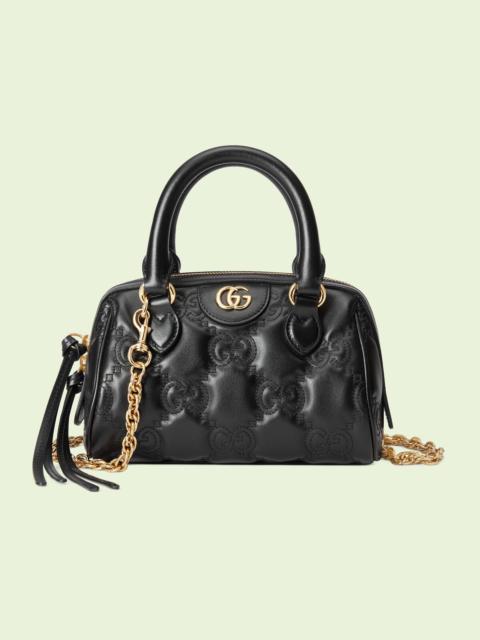 GUCCI GG matelassé leather top handle bag