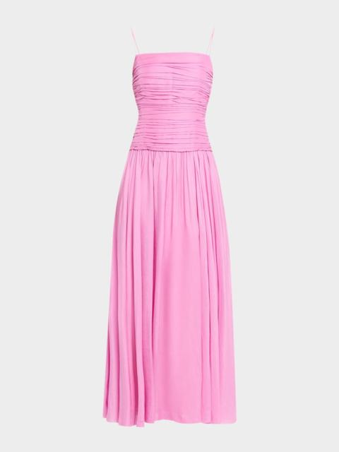 KOBI HALPERIN Jordyn Linen-Blend Maxi Dress