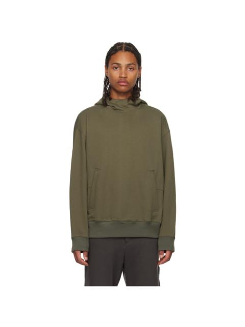 SOLID HOMME Khaki Zip Pocket Hoodie