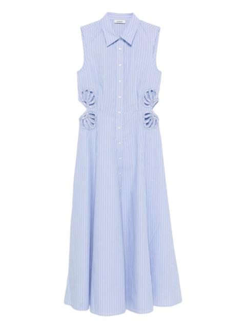 Sandro cut-out striped dress