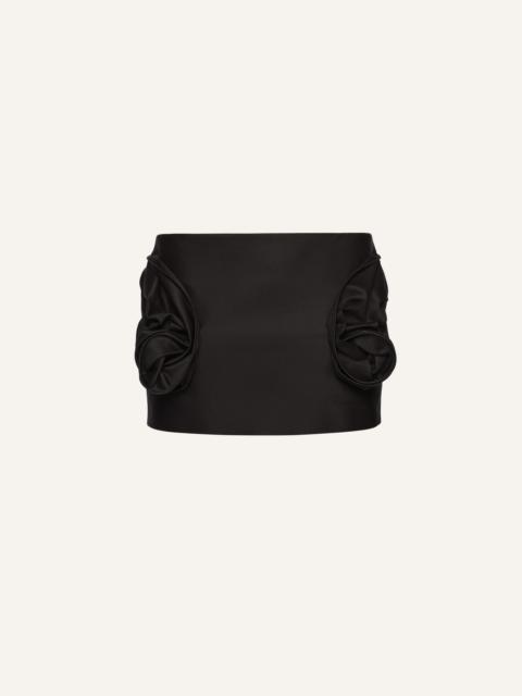 MAGDA BUTRYM Rose hip mini skirt in black