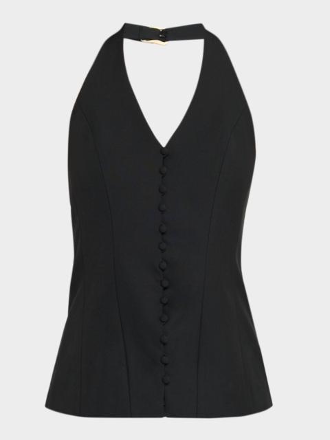 Cult Gaia Helio Button-Front Top