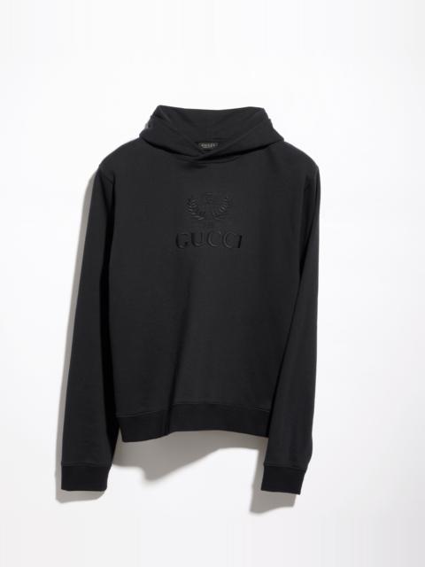 GUCCI Cashmere jersey sweatshirt with embroidery