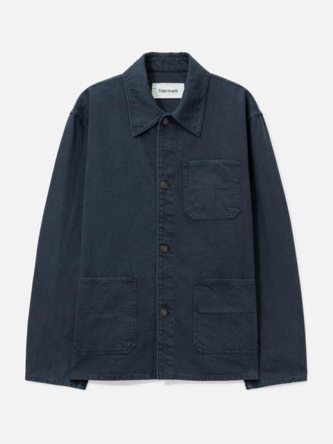 Tonywack GARMENT WASHED COTTON TWILL UTILITY JACKET