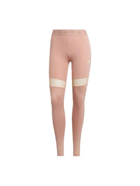 adidas (WMNS) adidas Hyperglam High-Rise Long Tights 'Pink' HC2912