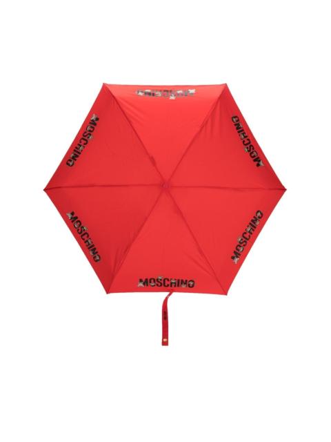 Moschino logo-print umbrella