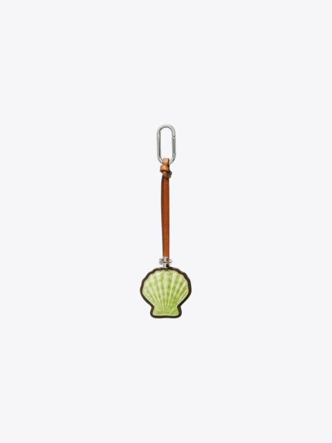 TORY BURCH Leather Shell Bag Charm