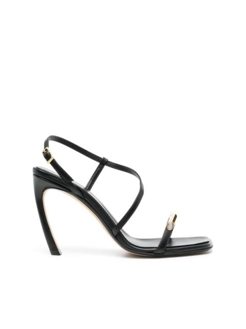 Lanvin Swing 95 leather sandals