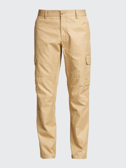 Brioni Men's Solid Cotton Cargo Pants