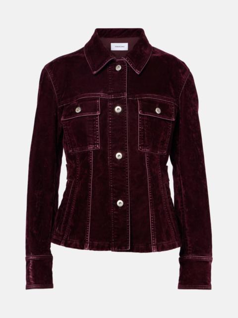 FERRAGAMO Cotton-blend velvet jacket