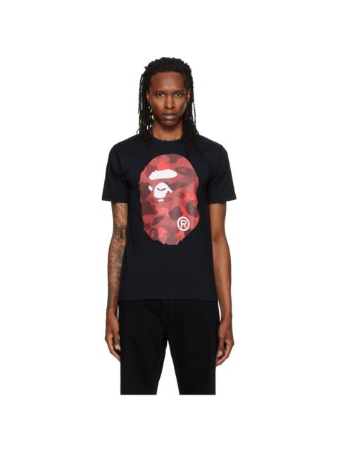 A BATHING APE® Black Color Camo Big Ape Head T-shirt